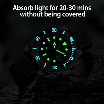 Amazon | ADDIESDIVE 41 MM メンズダイブウォッチ クォーツ