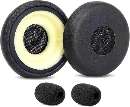 TT-BH041 Upgrade Ear Pads Cushions Earpads Mic Foam Replacement Compatible with TaoTronics Wireless Mono Headset TT-BH041 Headphone Protein Leather