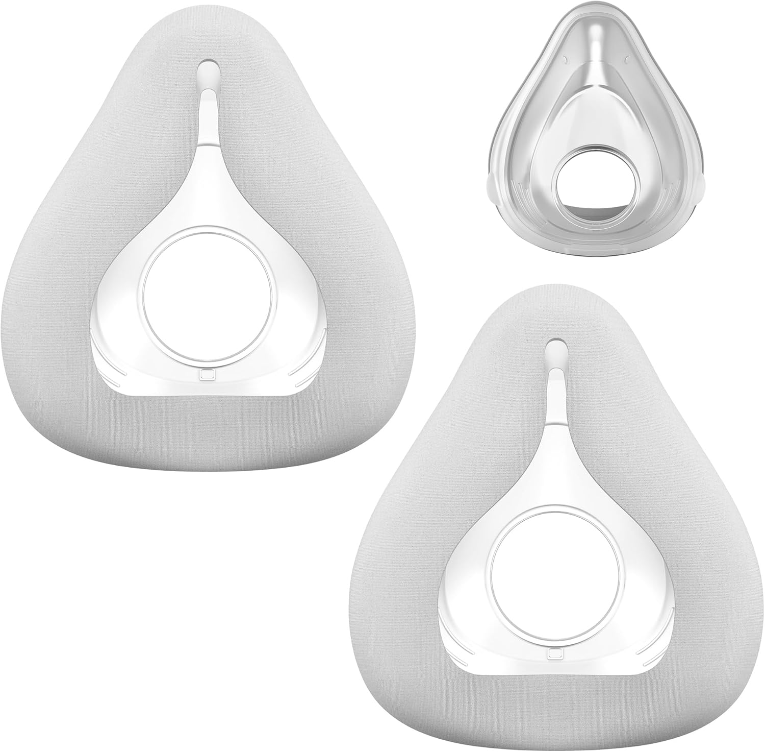 Upgraded F20 Fabric Mask Cushion(M) for AirFit F20 & Airtouch F20, Full Face Mask Wrapped by Breathable Fabric, F20 Cushion for CPAP Users, No Silicone Contact & Stuffiness, 2PCS(Medium)