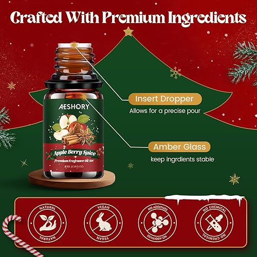 Miniatura 45 de Juego de aceites esenciales de panadería, aceites aromáticos de 6 x 0.3 onzas líquidas para difusores del hogar, fabricación de velas y jabón