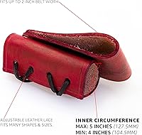 Vista 6 de Armory Replicas - Funda de daga de cuero genuino - Rana espada ajustable de inspiración medieval para armas pequeñas