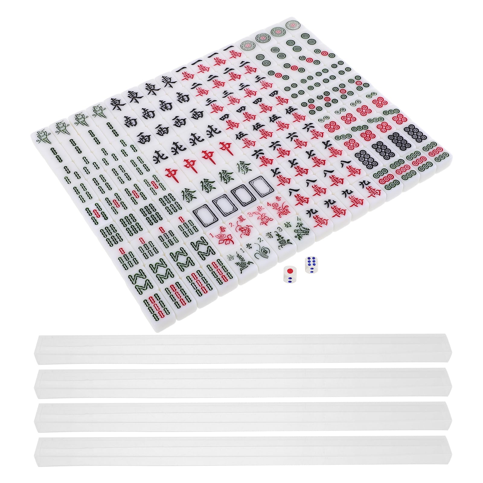 TOYANDONA Kleiner Mahjong Reiseset mit 20mm Steinen Tragbares Chinesisches Brettspiel Kompaktes Mahjong Satz für Unterwegs und Familienspiele