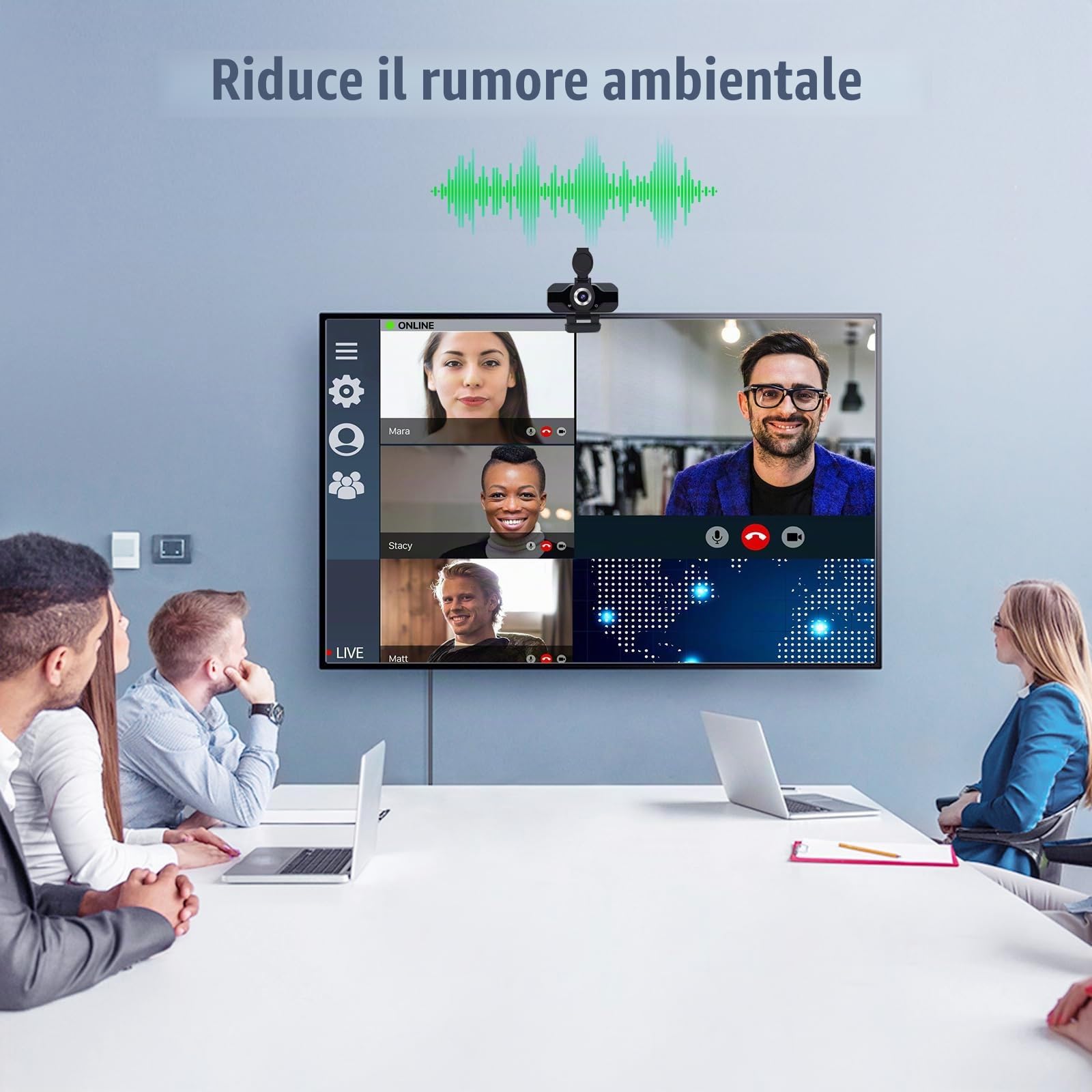 1080P Webcam PC with Dual Microphone,30FPS Full HD USB Webcam,Upgraded Autofocus, Light Correction,Noise Cancellation,Privacy Shutter and Tripod, Camera for Video Calling, Conference and Studio