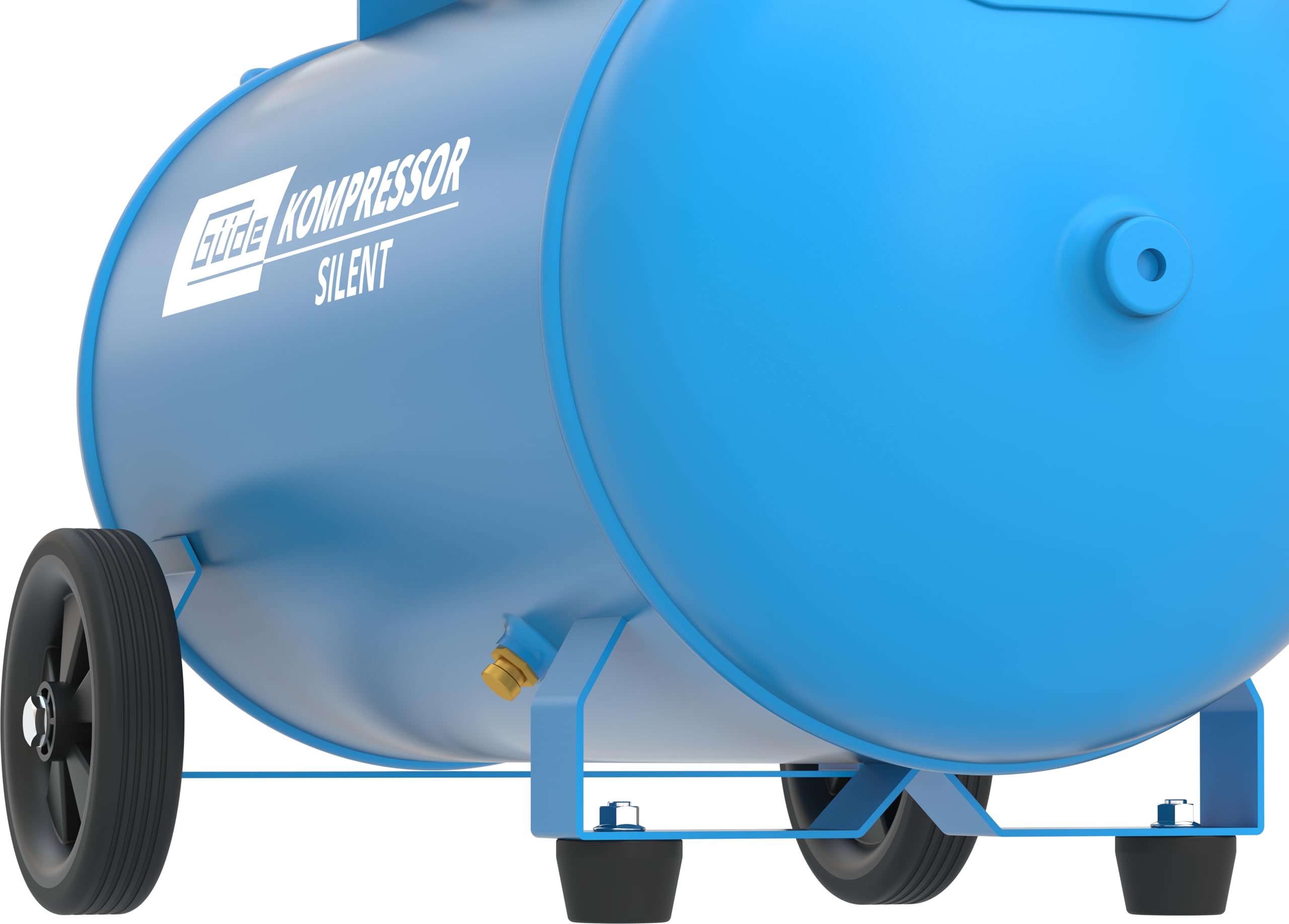 Güde Airpower 270/8/50 SILENT Kompressor - 230 Volt, 50 Liter Kessel, 1,68 Kilowatt, max. Druck 8 bar, eff. Liefermenge bei 0 bar 213 l/min, öl- und wartungsfrei, Schalldruckpegel 67 dB(A)