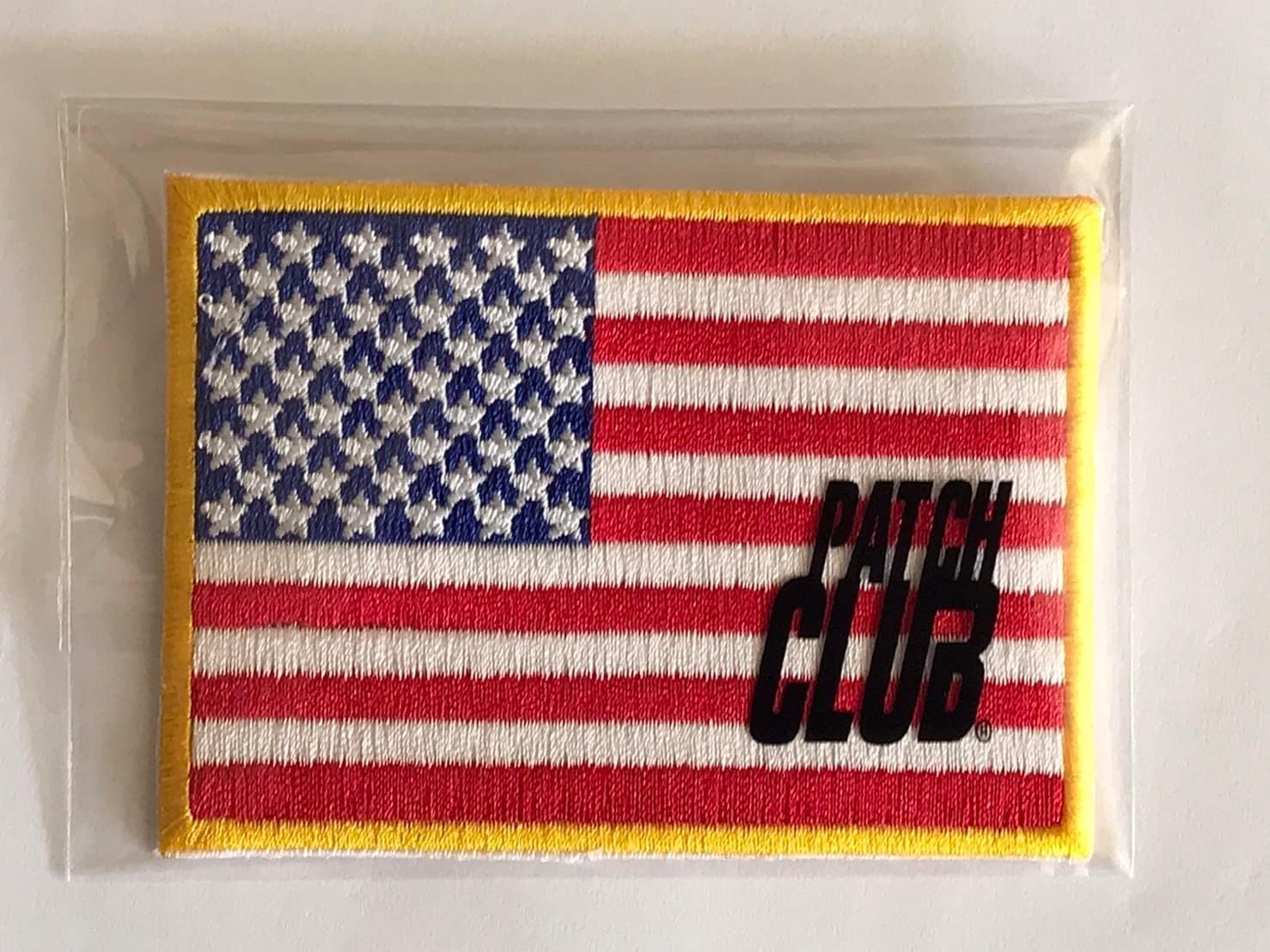 2 pcs American Reverse Flag Premium Embroidered Patch, Left and Right Shoulder - USA United States of America Military Uniform Iron On/Sew On Emblem