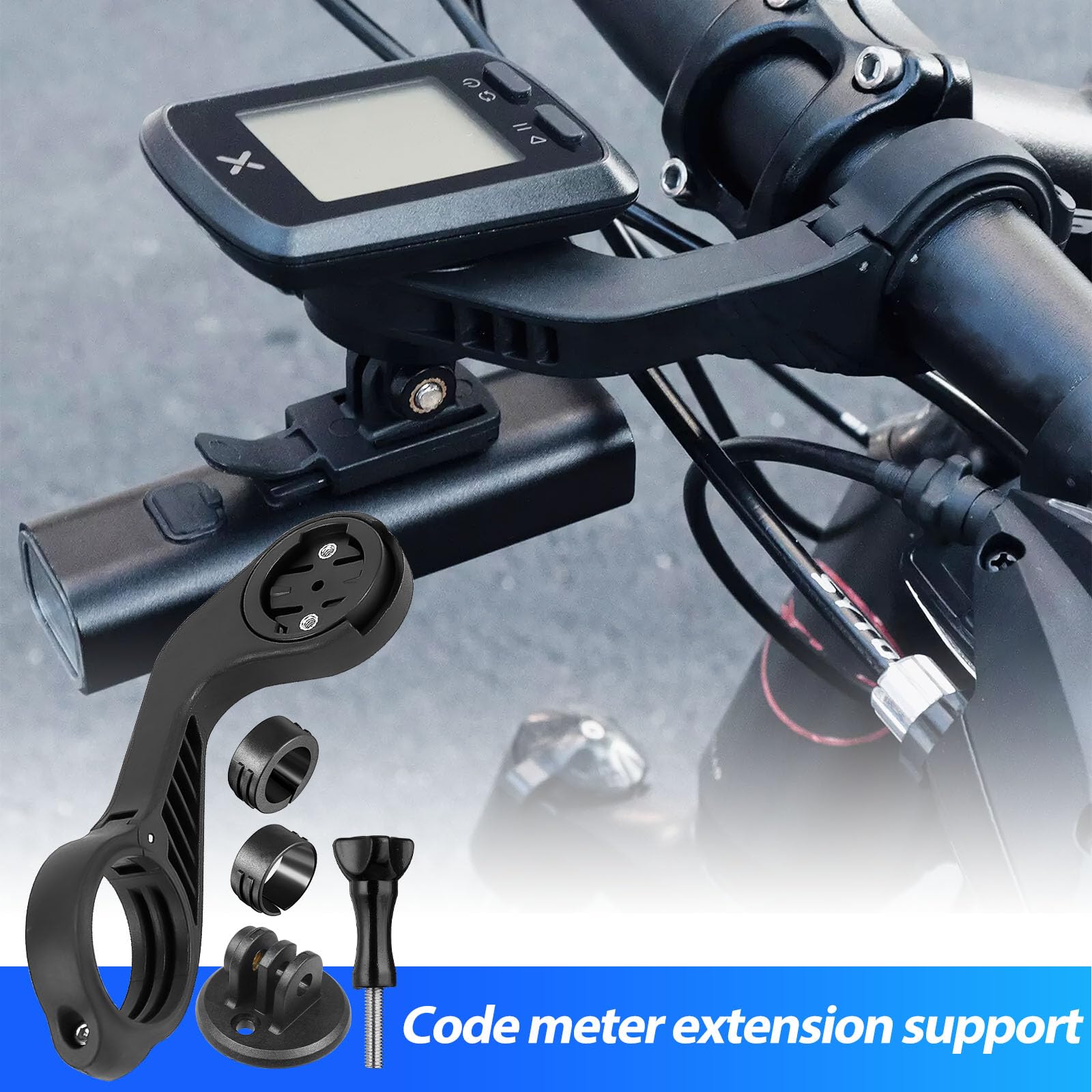 Supporto Manubrio Bici MODJUEGO Per Garmin Edge | Universale 25.4/31.8/35 Mm | Base Interfaccia GoPro E Luce - 2