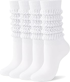 HONGTEYA Slouchy Socks Women Knee High Soft Cozy for Boot | Scrunch Leg Warmers, Breathable & Comfortable, Great for Sneakers, Cozy Winter Wear,Gift for Women