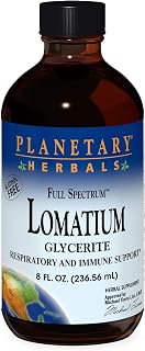Lomatium Glycerite Full Spectrum Alcohol Free Liquid Planetary Herbals 8 oz Liquid