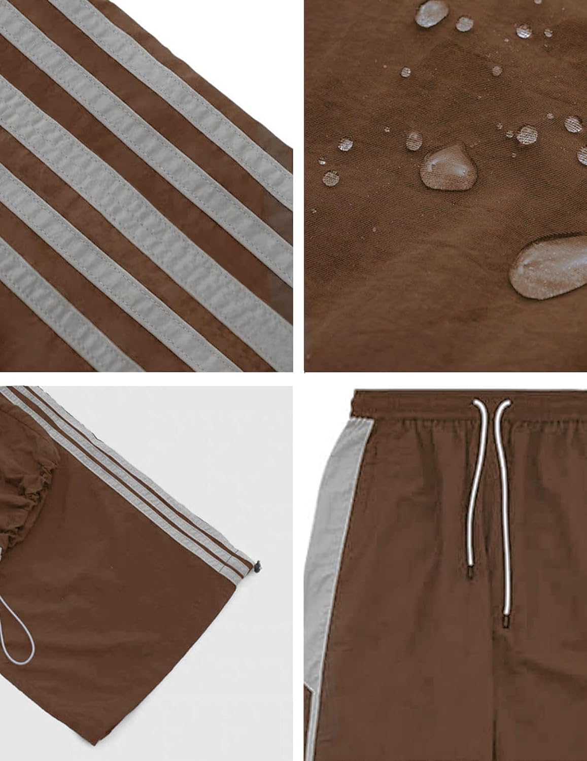 Aelfric Eden Striped Track Pants Men Parachute Pants Women Baggy Sweatpants Y2k Wide Leg Cargo Pants with Drawstring - Image 5