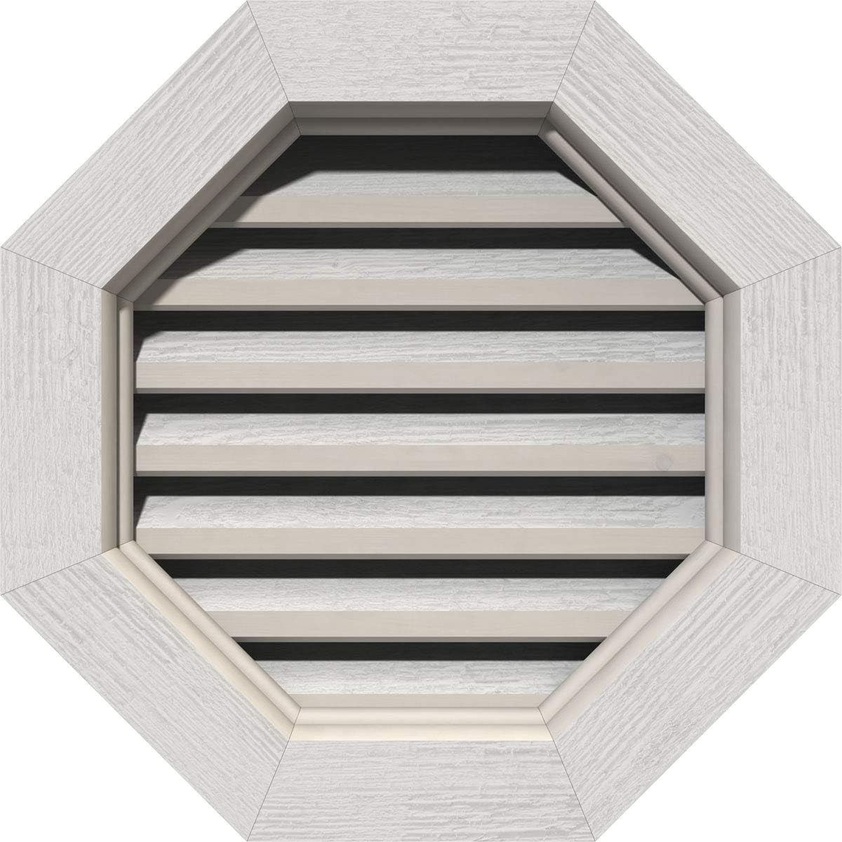 Ekena Millwork GVWOC12X1200RFPWR GVWOL12X2400SFUPI, 17W x 17H (Rough Opening: 12W x 12H), Western Red Cedar, Primed