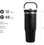 Stanley 1913 Flip Straw Tumbler Gourde Avec Paille 0.89L - Black 2.0 - 2