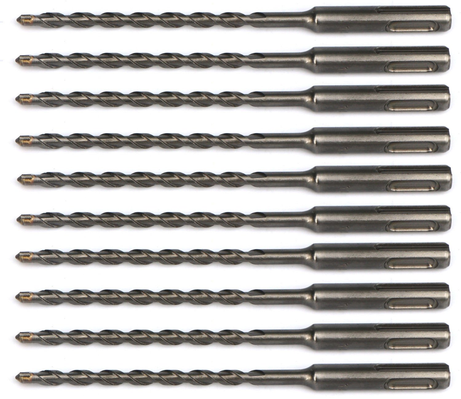10PCS, 1/4"x6", SDS Plus Hammer Drill Bits