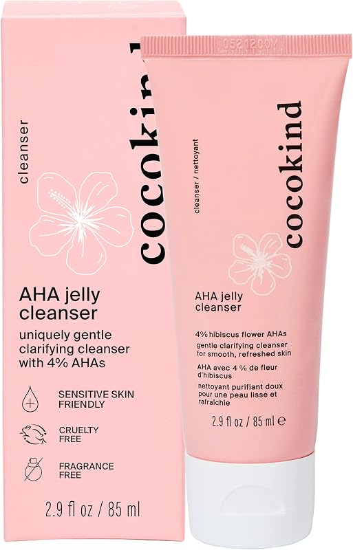 AHA Jelly Cleanser, Gentle Face Wash and AHA BHA Cleanser with Hyaluronic Acid, Exfoliating Face Wash for Oily Skin | Gentle Face Wash and AHA BHA Cleanser with Hyaluronic Acid, Exfoliating Face Wash for Oily Skin