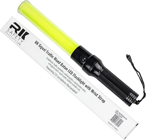 Miniatura 3 de RK - Linterna LED de 16 pulgadas con correa de muñeca, acabado amarillo