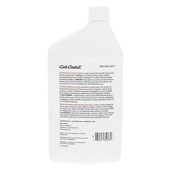 CUB CADET 490-000-C077 20W-50 Full Synthetic Hydrostatic Transmission Fluid for