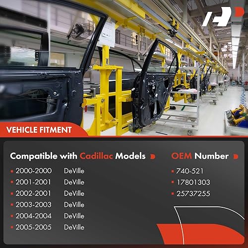 Miniatura 3 de A-Premium Elevalunas eléctrico sin repuesto de motor para Cadillac DeVille 2000-2005 Delantero derecho lado del pasajero