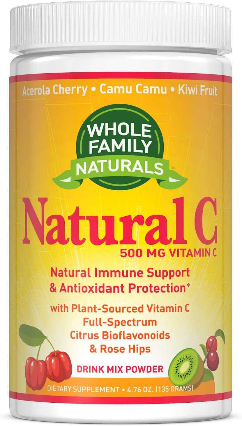 Natural Vitamin C Powder with Acerola Cherry 500mg