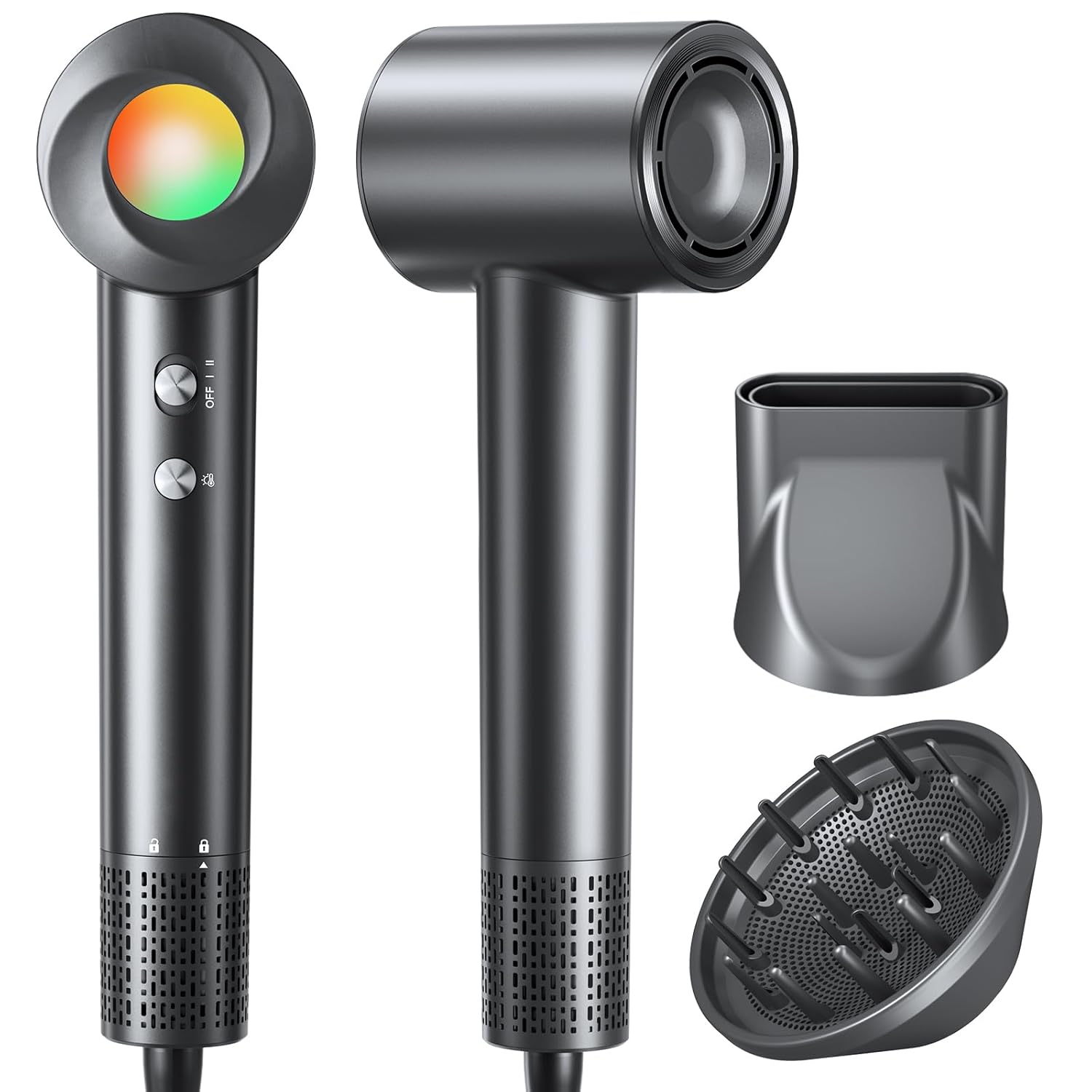 Hair Dryer 160000 RPM Ionic Hair Dryer Portable Lightweight Blow Dryer with 500 Million Negative Ions Fast-Drying Lightweight