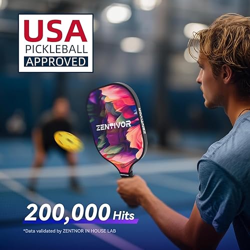 Miniatura 2 de Paletas de pickleball ligeras de carbono  Palas de pickleball USAPA para mujeres, hombres, principiantes e intermedios  Superficie arenosa, diseño