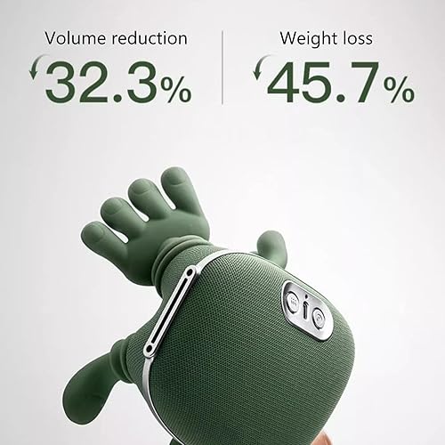 Miniatura 6 de Masajeador de cuello con calor, masajeador de cuello y espalda Shiatsu portátil con amasamiento 4D, masaje de tejido inalámbrico recargable para