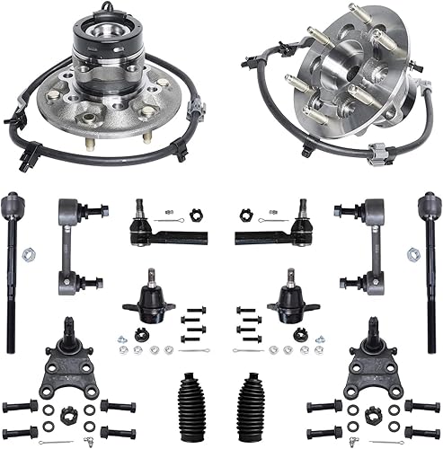 Miniatura 271 de Detroit Axle - Kit de cubos de rodamiento de rueda delantera de 6 piezas para Dodge Dart 2013-2016, Chrysler 200 2015-2017, 2 cojinetes de rueda