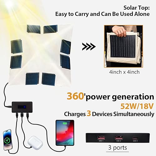 Miniatura 3 de Cow-HQUS - Tienda de campaña inflable para 2/3/4 personas, tienda de campaña familiar grande al aire libre, tienda de campaña desplegable de doble