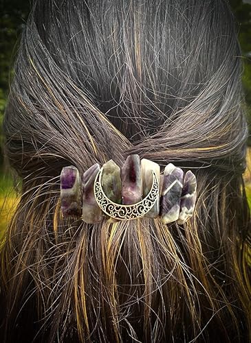 Miniatura 2 de Pinzas para el cabello largo, accesorios irlandeses para el cabello (pinza de amatista)