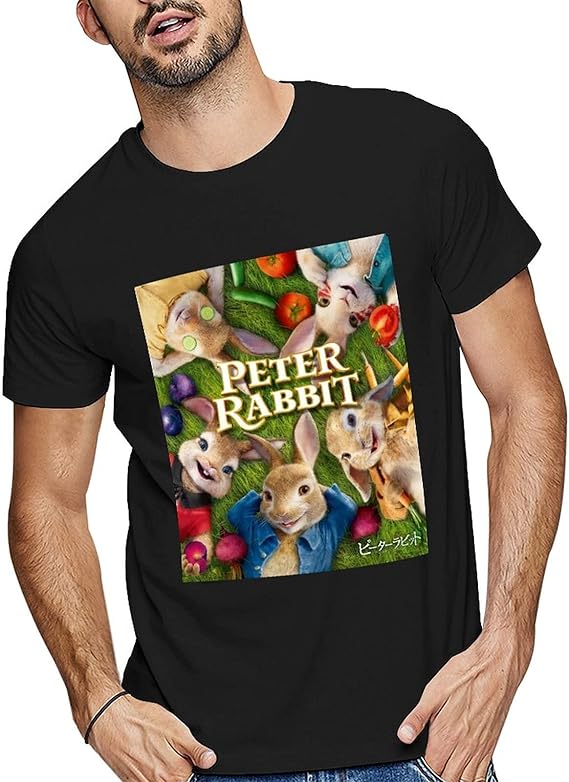 Amazon 個性 ピーターラビット Peter Rabbit Tシャツ メンズ 半袖 綿 おしゃれ Tシャツ カットソー 通販