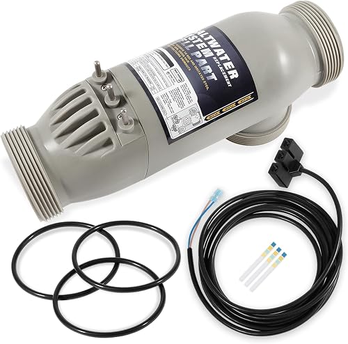 R0452400 Salt Cell Replacement for Zodiac Jandy AquaPure PLC1400 APURE 1400 PLC 700 APURE 700 – 14-Blade Titanium Plates, 16FT Power Cord, 3 O-Rings, 3-Port salt cell , Up to 40,000 Gallon Pools