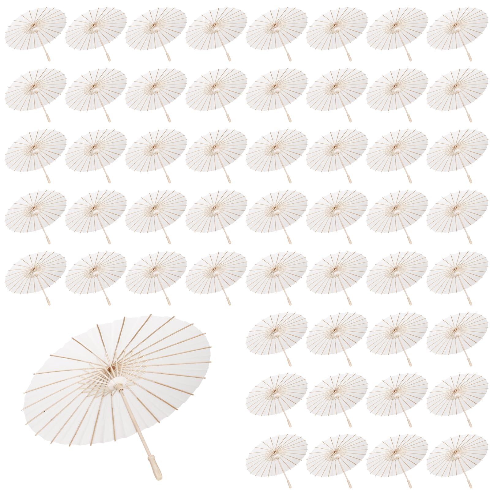 Photo 1 of MBJZSL 60 Pack White Paper Umbrellas