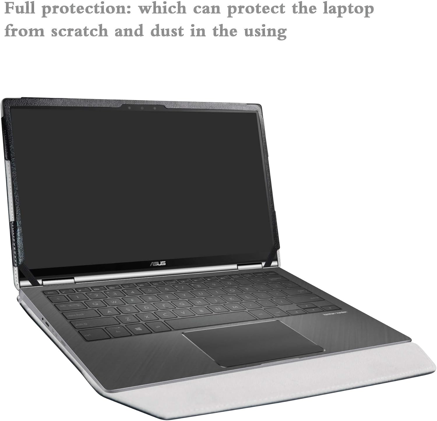 Alapmk Protective Case for ASUS Q326FA/VivoBook S13 S333JA 13.3" &case for HP Elite Dragonfly/Envy 13 13-baXXXX/Envy x360 13 13-ayXXXX 13-bdXXXX/EliteBook x360 1030 G7 Laptop,Black
