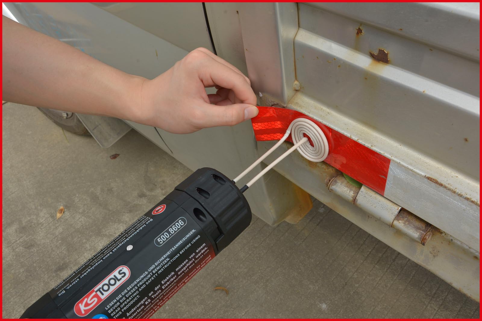 KS Tools 500.8605 Induktions-Heizpistolen-Satz 1000W mit Schnellverriegelung, 6-tlg