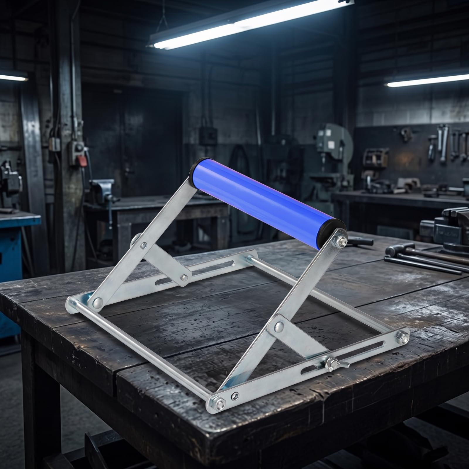 Stabile Auflage mit Rollenschiene Und Höhenverstellung für Präzises Arbeiten mit Platten für Werkstatteinrichtung Und Handwerksprojekte, 40CM