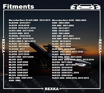 Rexka 15pcs Door Trim Panel Clips Compatible with Mercedes E, SL & SLK Class (W202, W203, W211)