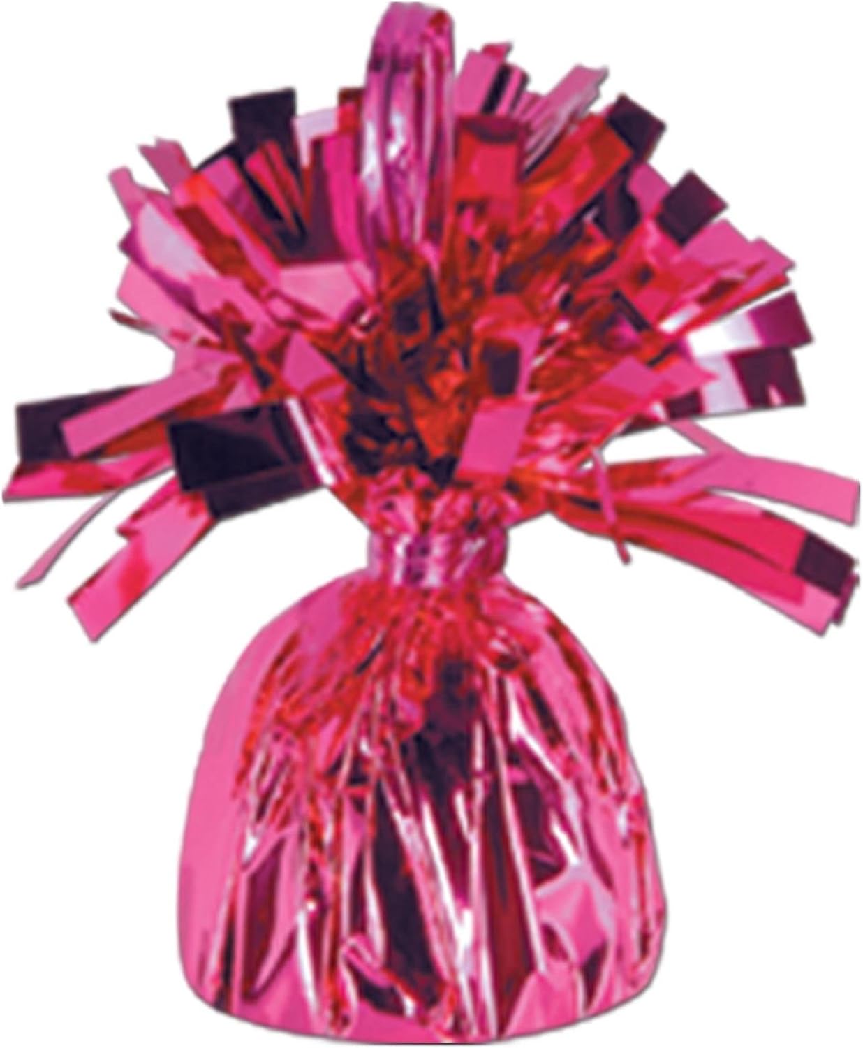 Beistle 50804-C Metallic Cerise Wrapped Balloon Weights, Includes Pack of 12