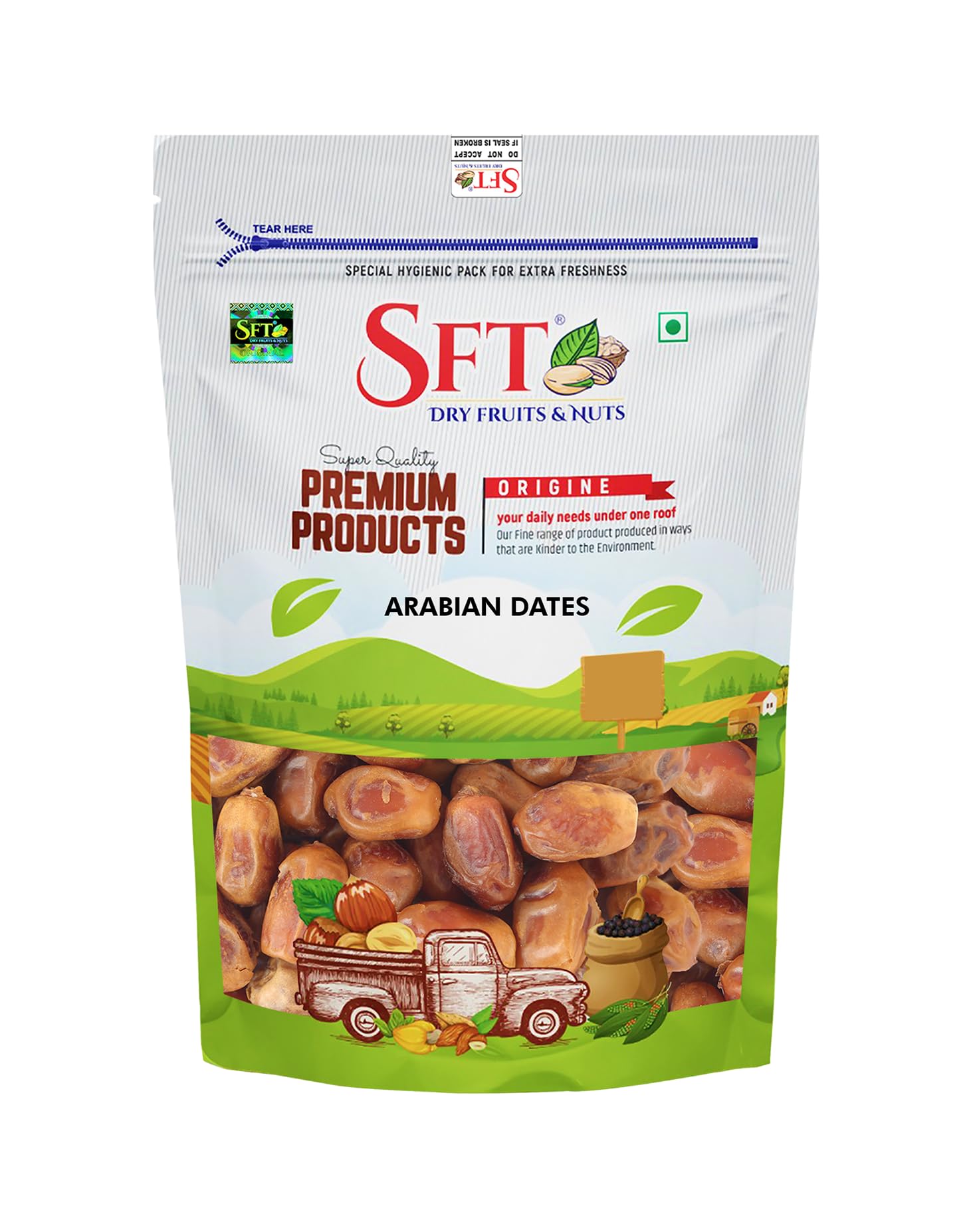 SFT Premium Arabian Dates Pouch 500 g| Healthy snacks, Dry fruits, Khajoor, Khajur| Rich in Fibre | Naturally Fat-Free | Good for Gut Health | No Added Sugar.-image-12