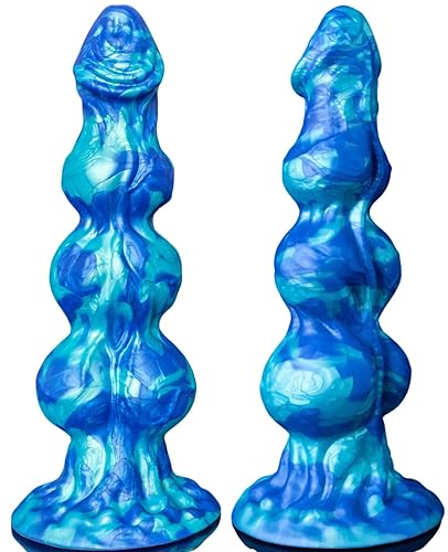 10" Big Thick Monster Knot Dildo - Huge Fantasy Horse Dragon Dildo with 3 Dog Knots, Giant Anal Dildos with Suction Cup for Hands-Free Play, Large Knotted Adult Sex Toys & Games for Women Men Gay - L-10"