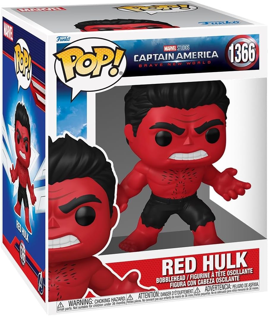 Pop Super: Captain America: Brave New World - Red Hulk - Collectable Vinyl Figure - Gift Idea - Official Merchandise - Toys for Kids & Adults - Superheroes Fans - Model Figure for Collectors