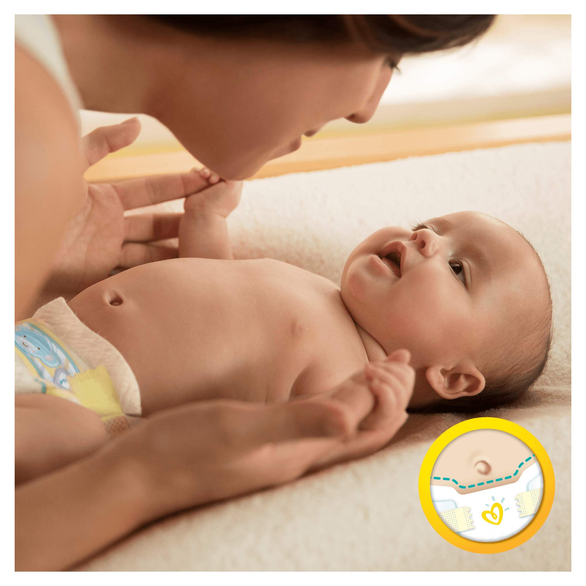 Pampers Premium Protection New Baby Größe 0, 1.5-2.5 kg, 6 x 24 Windeln