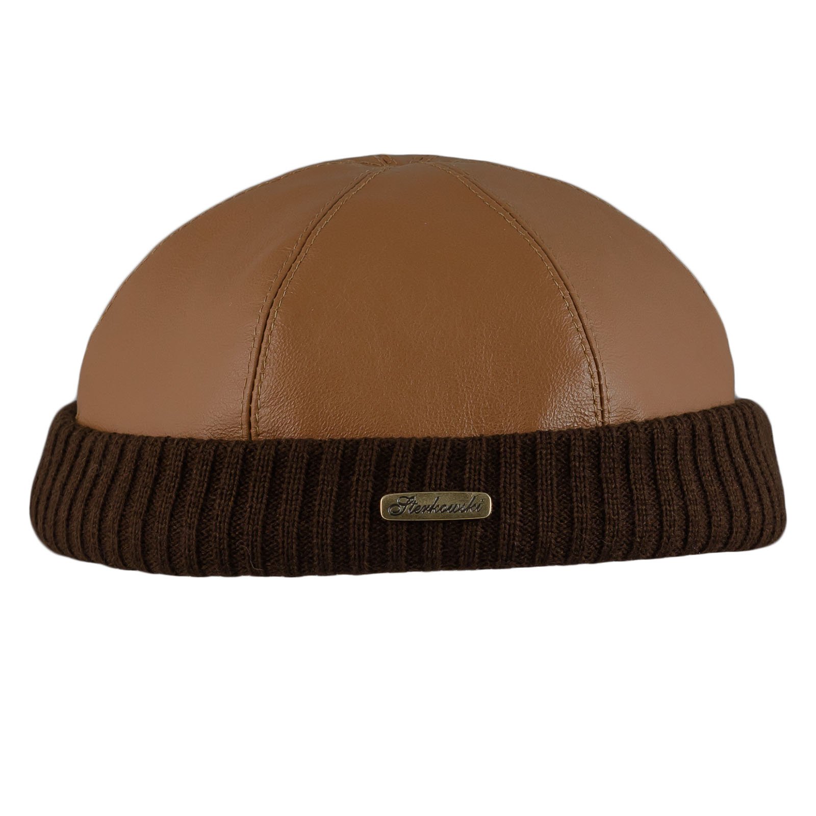 Sterkowski Docker Leon Beanie Leather Cap