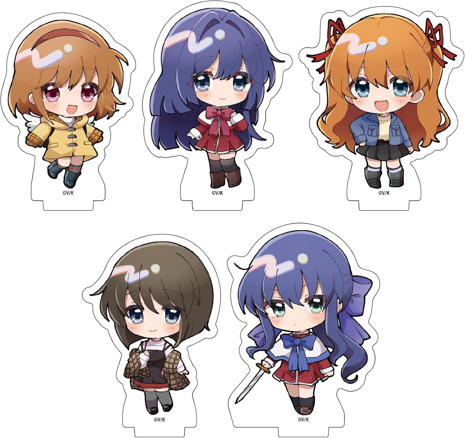 Kanon 01 Mini Character Illustration Acrylic Petit Stand, Box of 5