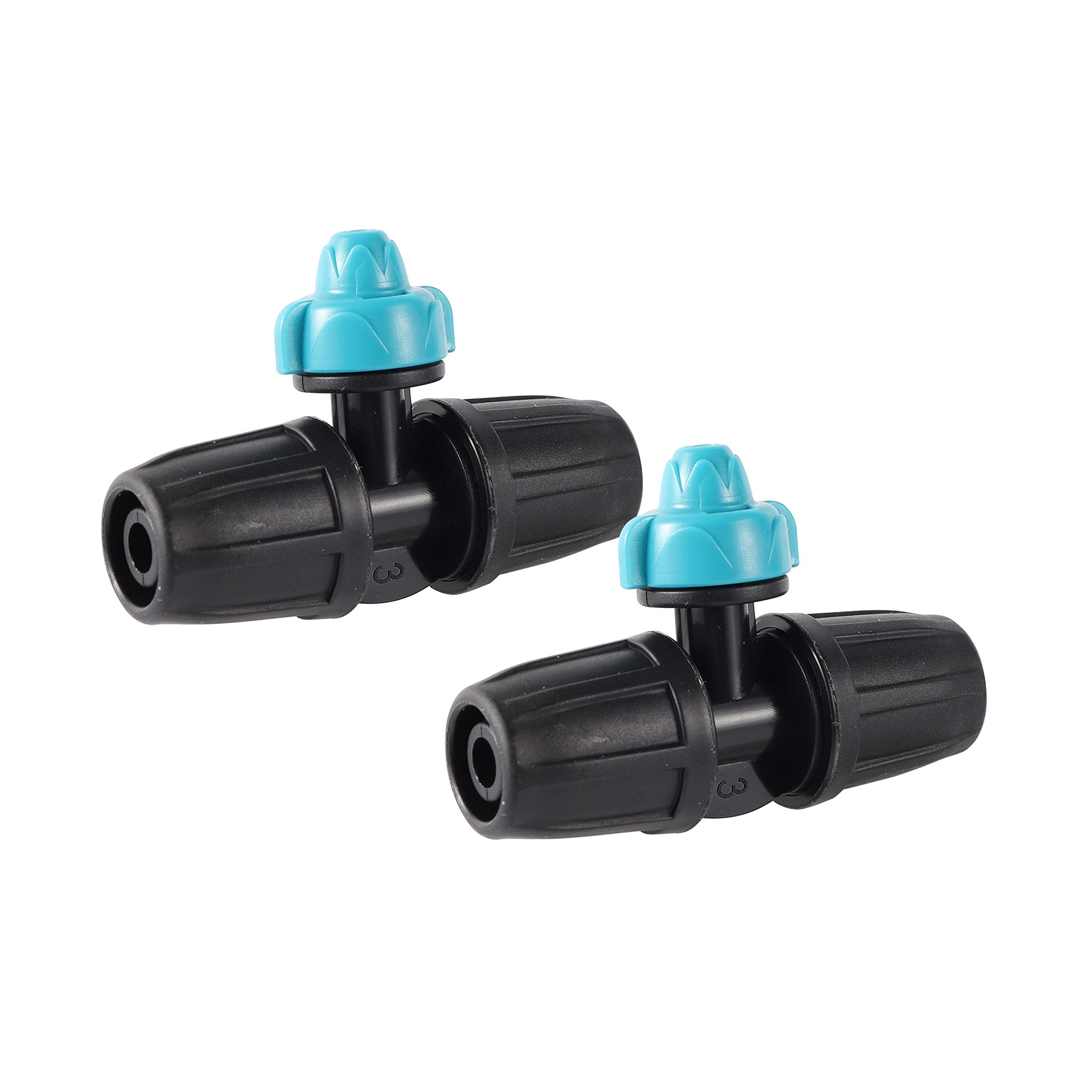Arrosage de jardinage 50 pcs 8/11 Tuyau 3 voies Buse d'atomisation à 3 voies 0.75mm Spray Orifice Garden Garden House Arrosage Irrigation Sprinkers Pulvérisateurs de refroidissement