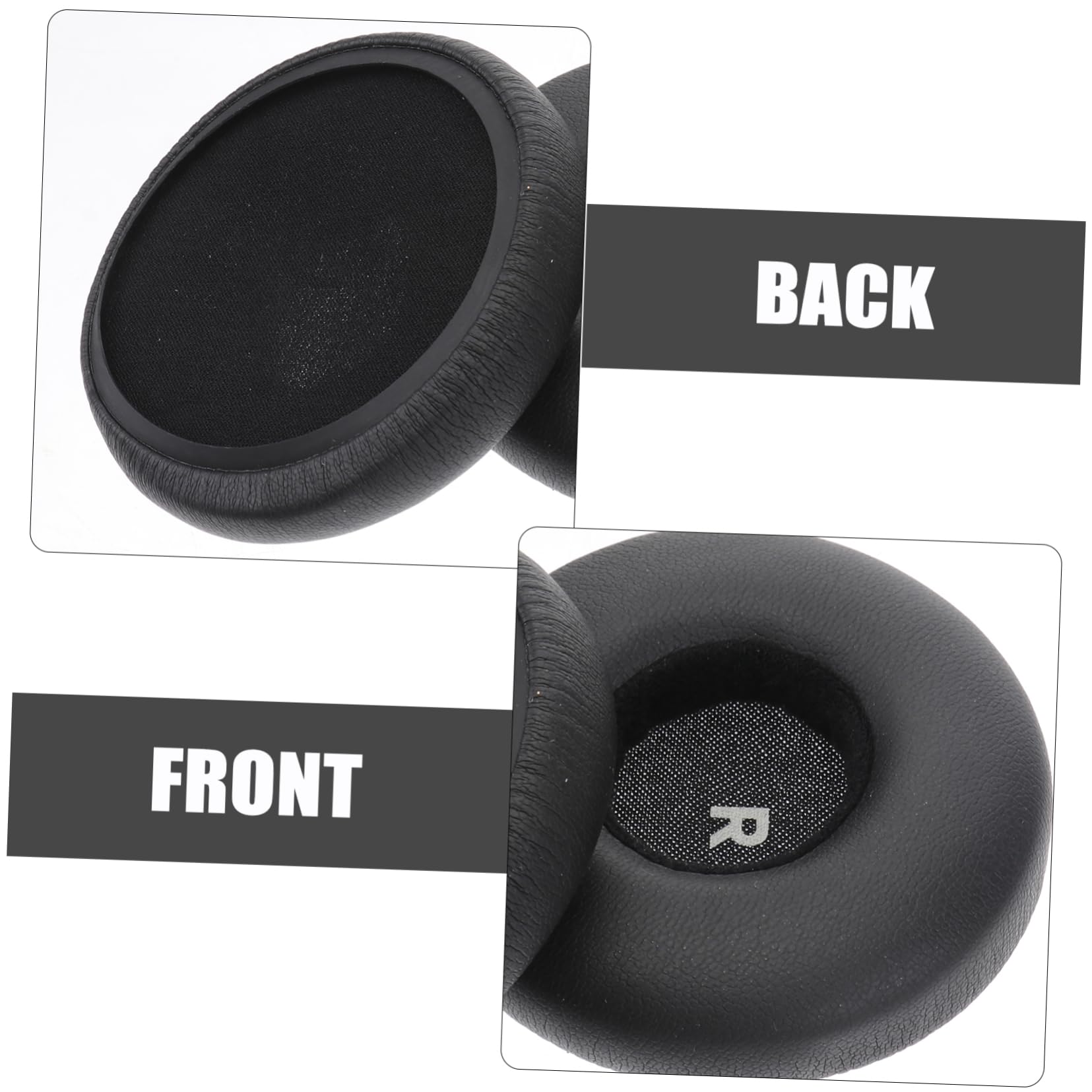 jojofuny 3pezzi Cuscinetti Auricolari Ricambio Per Cuffie Colore Pu e Comfort Ottimale Del Compatibili Cuffie