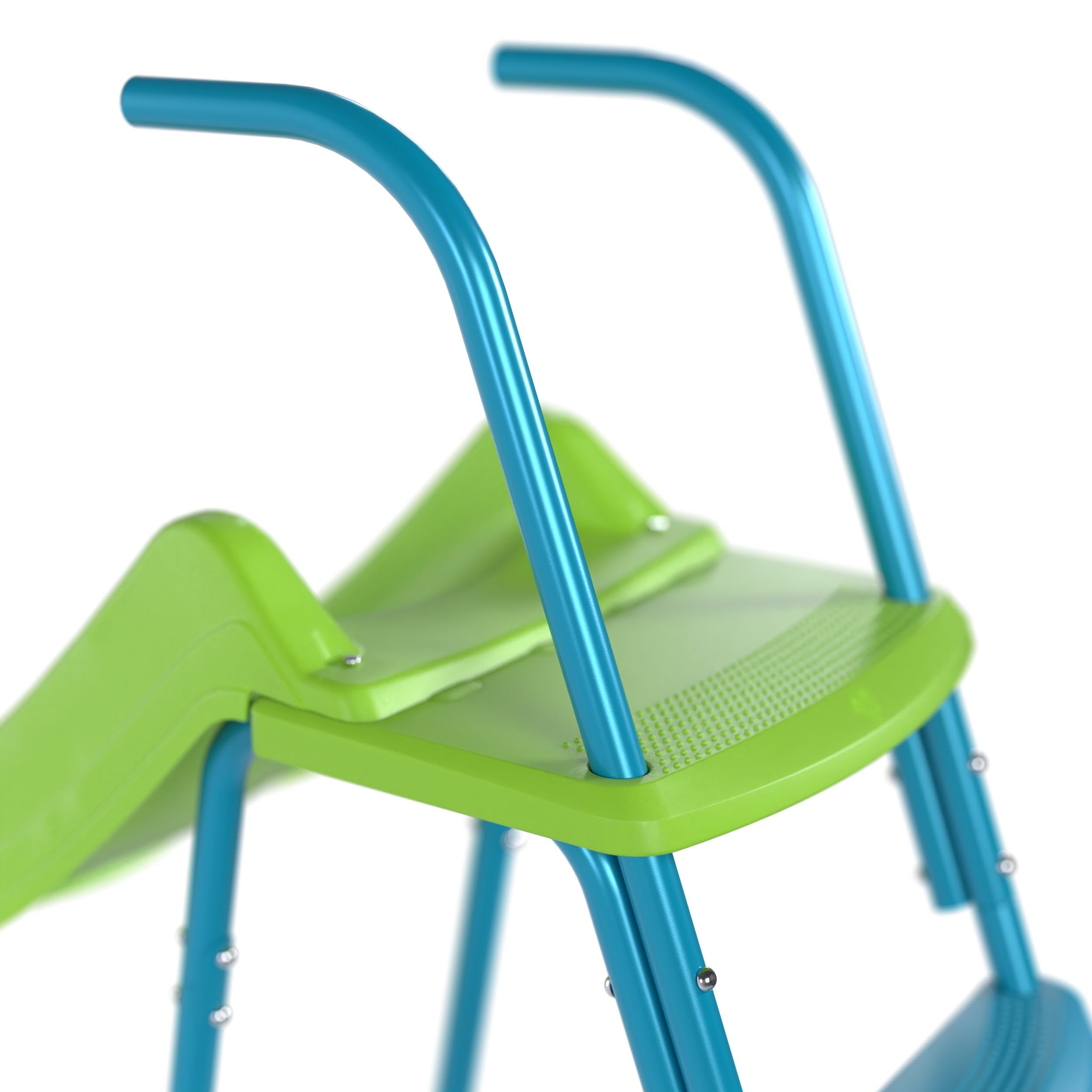 TP Toys Toboggan Ondulé L220 Cm, 3-10 Ans, 4 Marches, Vert Pomme