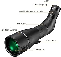 Vista 2 de Gosky EagleView - Alcance de observación 20-60x 85 HD con adaptador para teléfono inteligente para disparar objetivos, observación de aves, vida