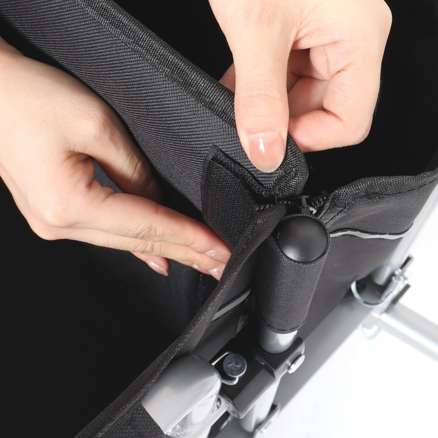 Bike Cargo Trailer, 110lbs Load Capacity, Heavy-Duty Bicycle Wagon Cart, Foldable Compact Storage, Universal Safe Hitch System,