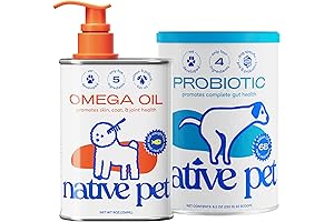 Veterinarian-Recommended Immunity Booster for Dogs: Native Pet Omega Oil & Probiotic Combo