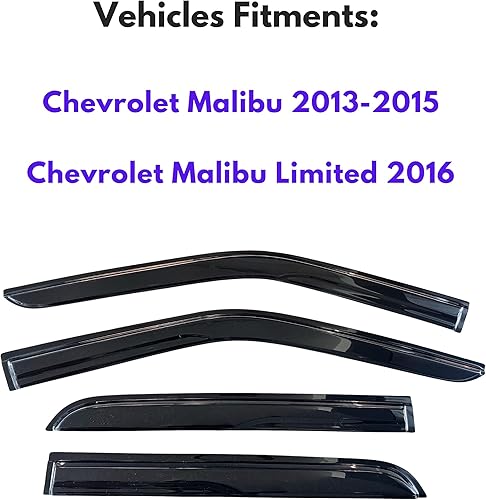 Miniatura 481 de KPY Moldura deflectora de viento con protección contra la lluvia compatible con Mazda CX-3 2016-2021 (CX3), 4 unidades, para ventana lateral