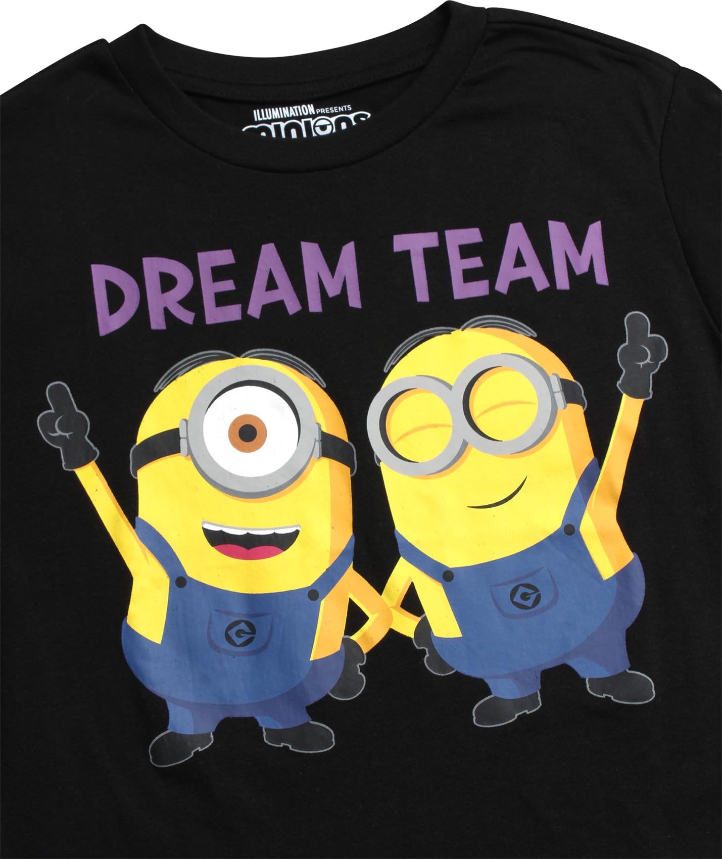 Minions Kevin Stuart Bob - Camicie da ragazzo - Confezione da 2 magliette a maniche corte con grafica per bambini e ragazzi (2T-16)