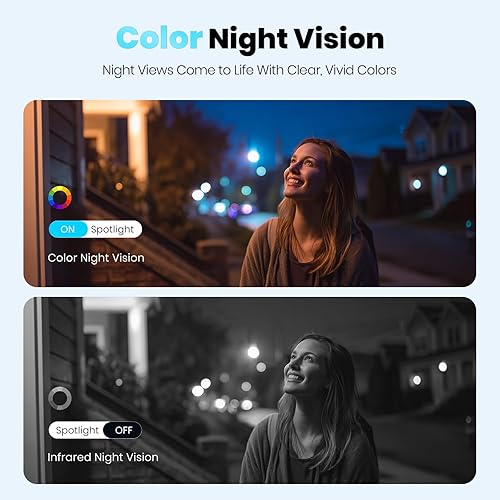 Miniatura 3 de Techage Cámaras de seguridad inalámbricas para exteriores, cámaras WiFi alimentadas por batería 2K para seguridad en el hogar con detección de